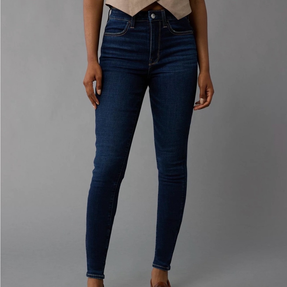 AEO Next Level Stretch Dark Blue Jeggings